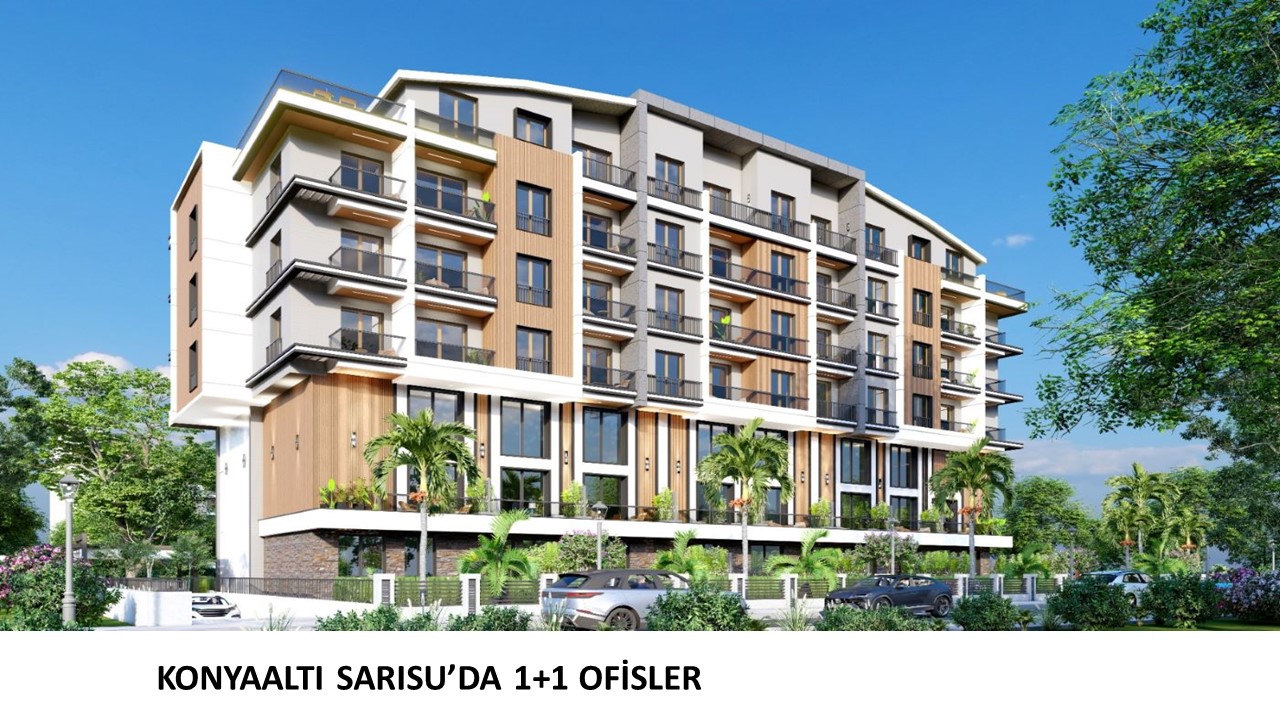 KONYAALTI SARISU'DA  1+1 SATILIK OFİSLER PROJESİ
